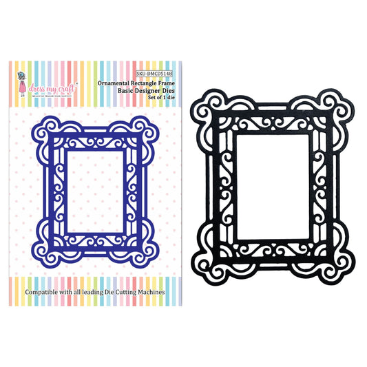 Ornamental Rectangle Frame - Basic Designer Dies