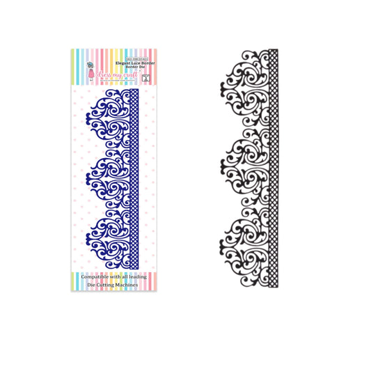 Elegant Lace Border - Border Die