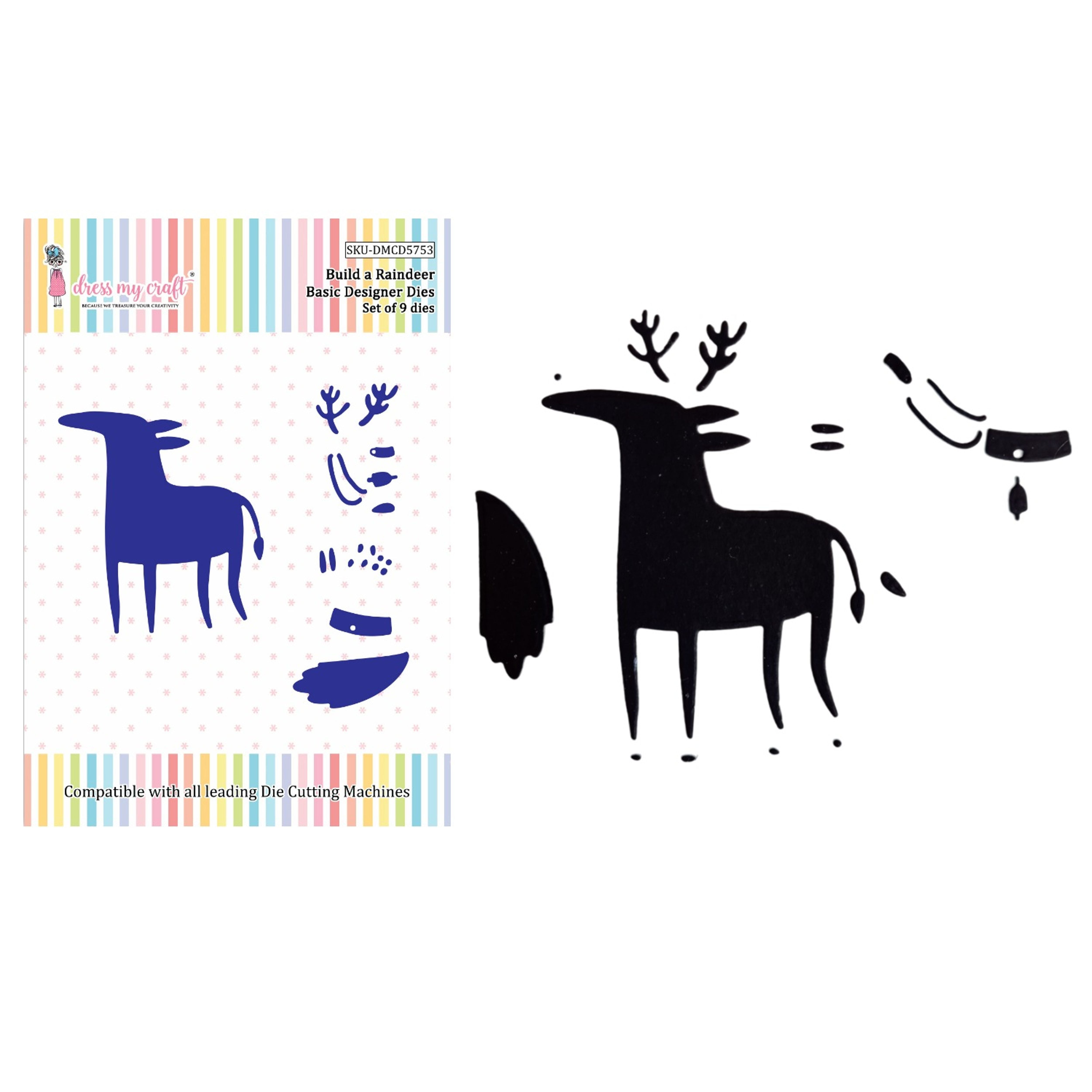 Build A Reindeer Basic Designer Dies Dress My Craft Build A Reindeer Basic Designer Dies Dress My Craft