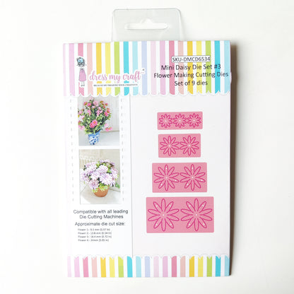 Mini Daisy Die Set #3 - Flower Making Cutting Dies