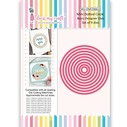 Mini Dotted Circle - Basic Designer Dies