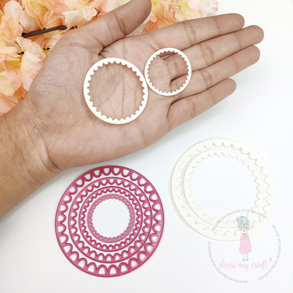 Mini Inverted Scalloped Circle - Basic Designer Dies