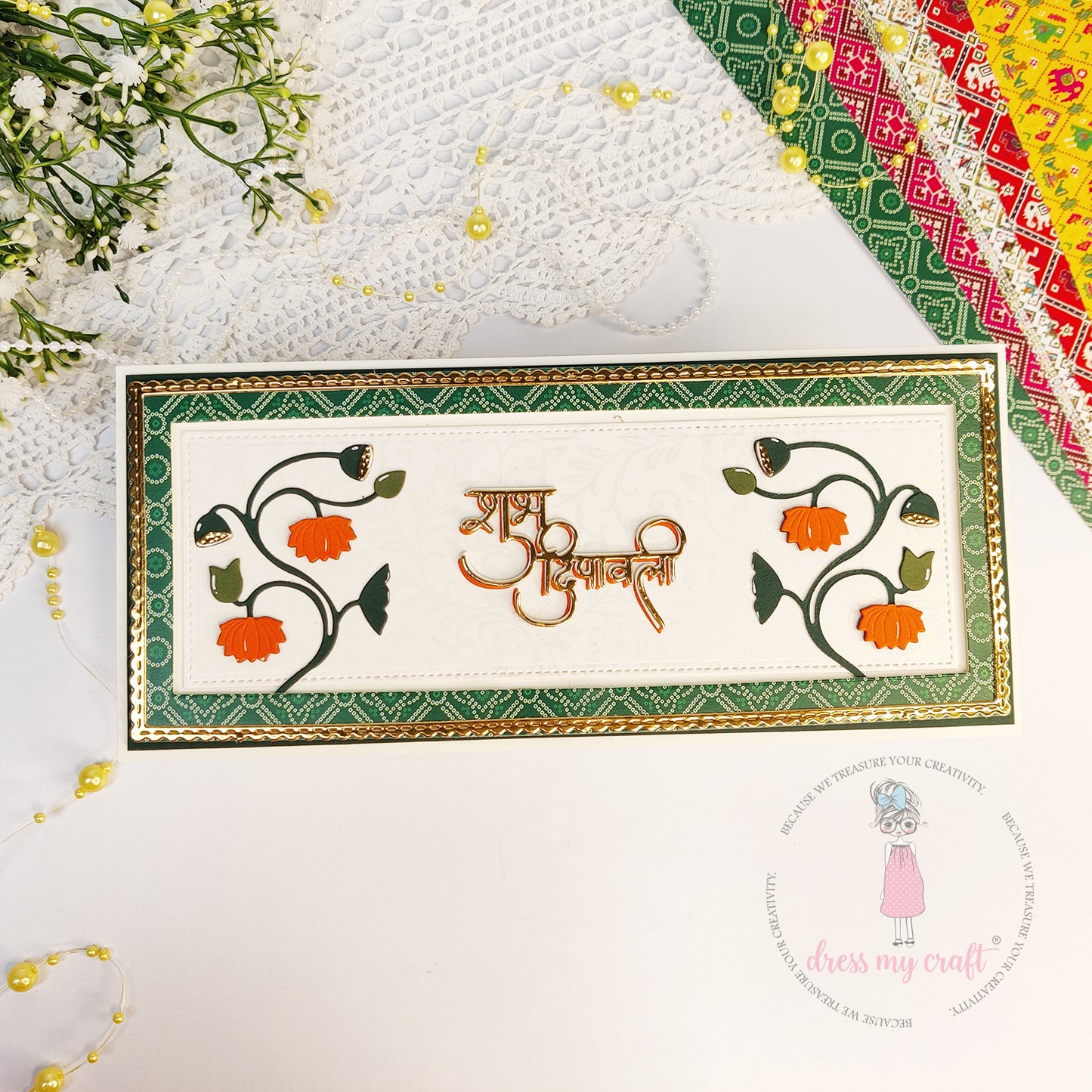 Floral Lotus Vine - Border Die