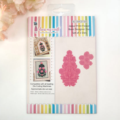 Jaipur Print Flower - Basic Designer Dies