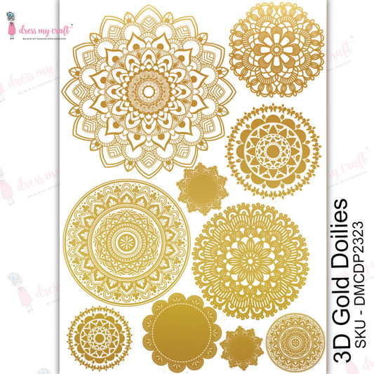 3D Gold - Doilies - Transfer Me