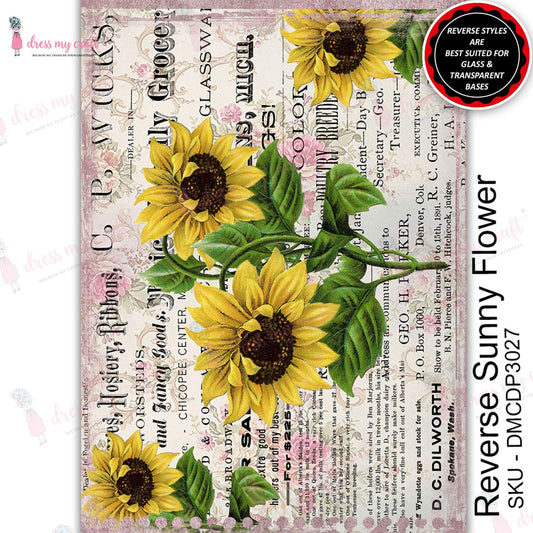 Reverse Sunny Flowers - Transfer Me