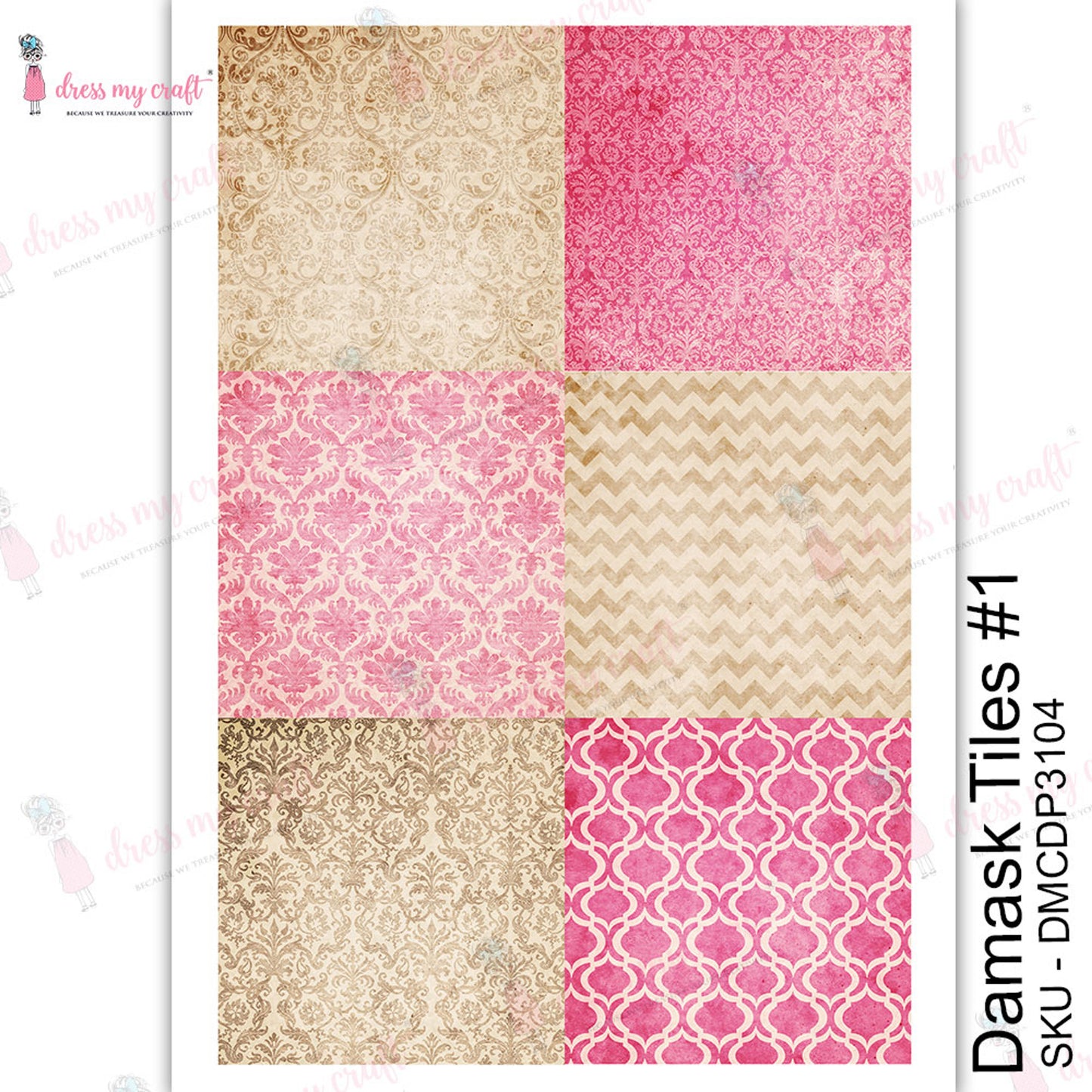 Damask Tiles #1 - Transfer Me