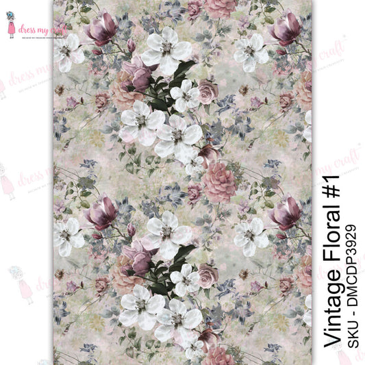 Vintage Floral #1 - Transfer Me