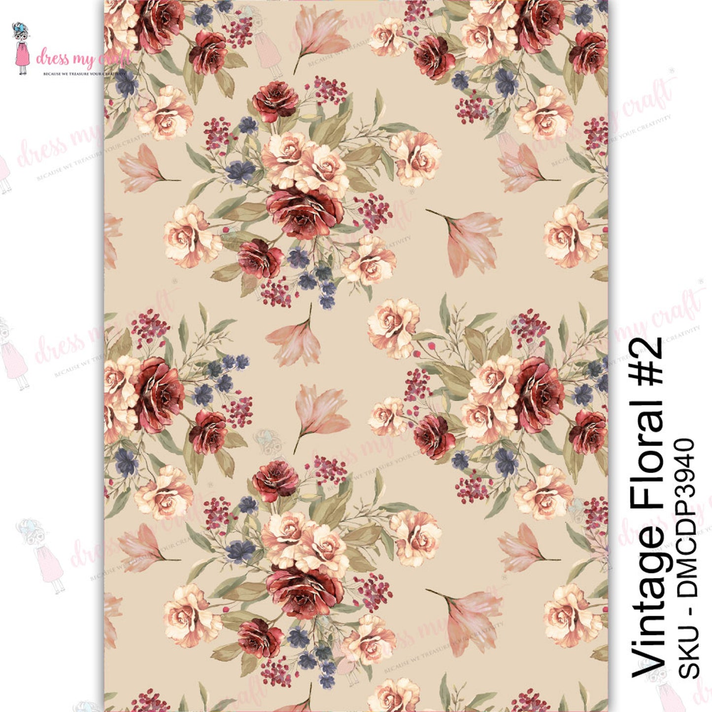 Vintage Floral #2 - Transfer Me