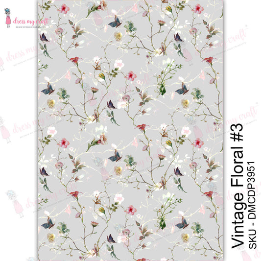 Vintage Floral #3 - Transfer Me