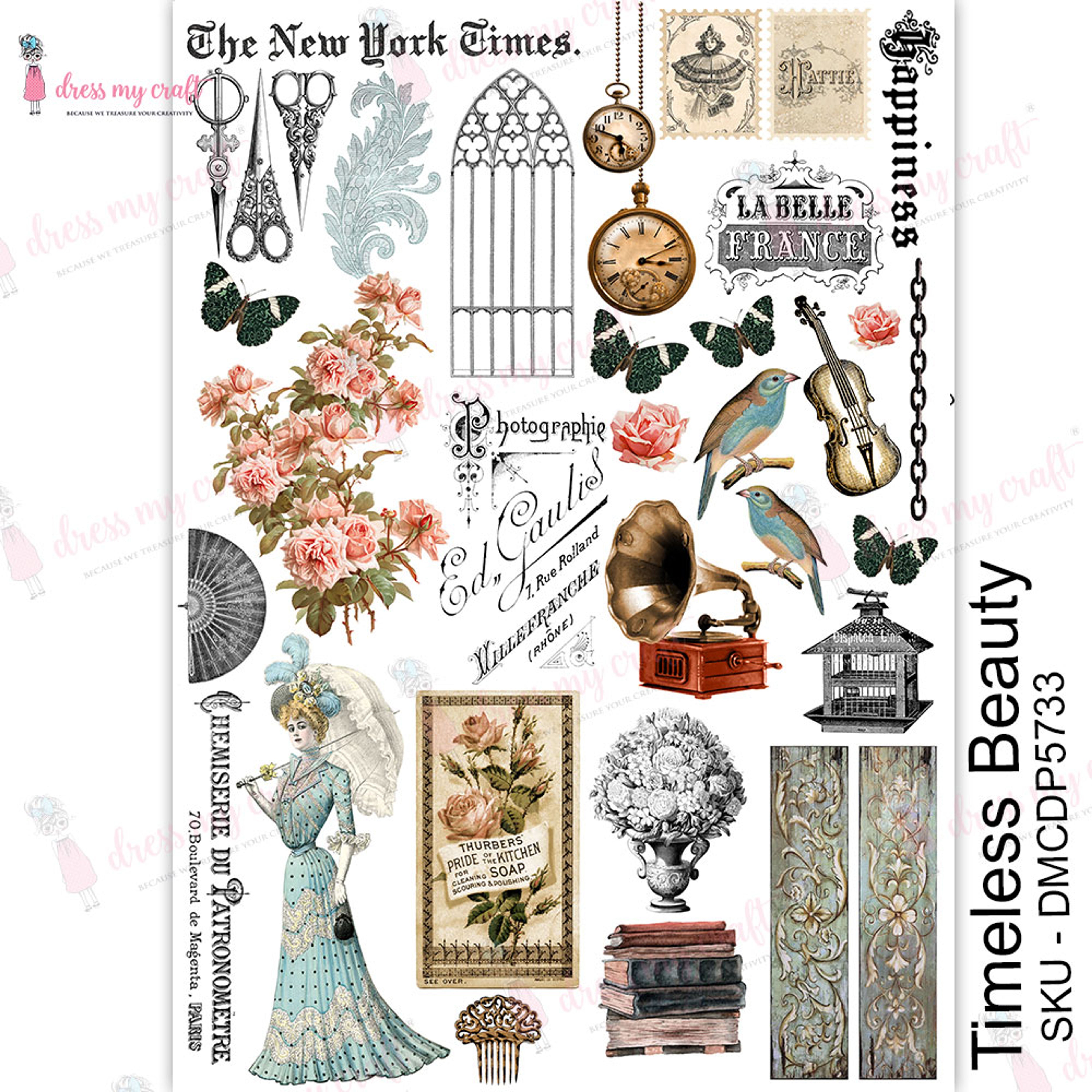 Timeless Beauty - Transfer Me – Dress my craft