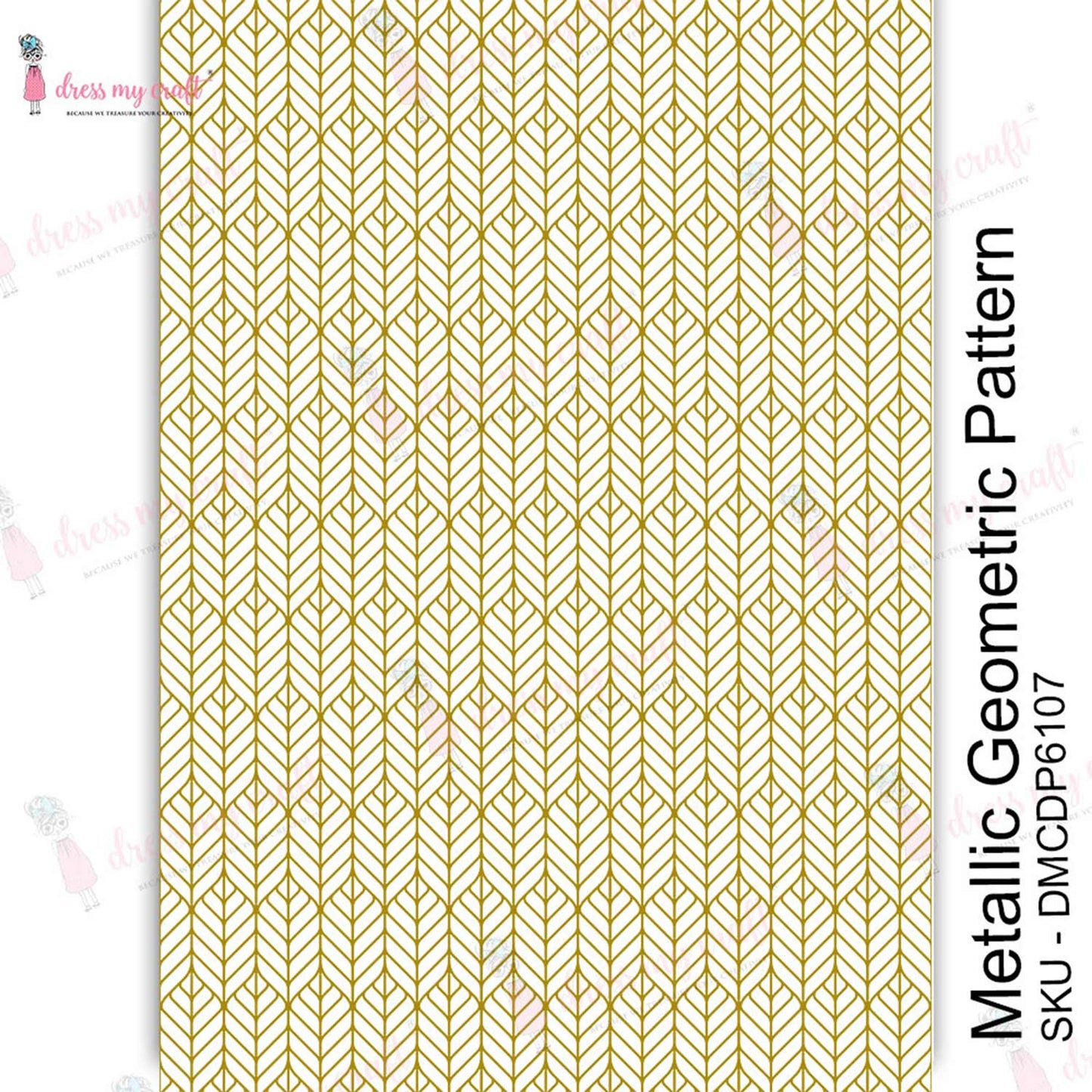 Metallic Geometric pattern - Transfer Me