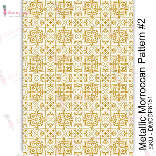 Metallic Morroccan pattern - Transfer Me