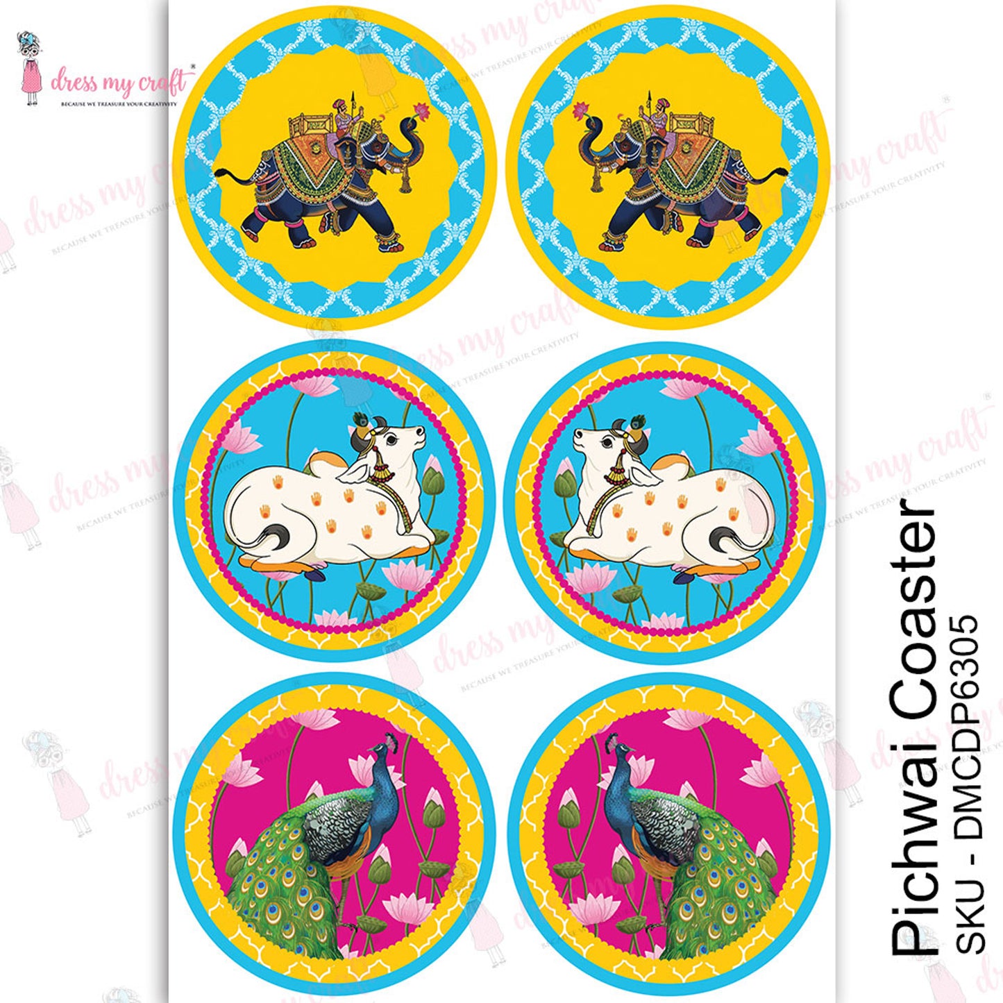 Pichwai Coasters - Transfer Me