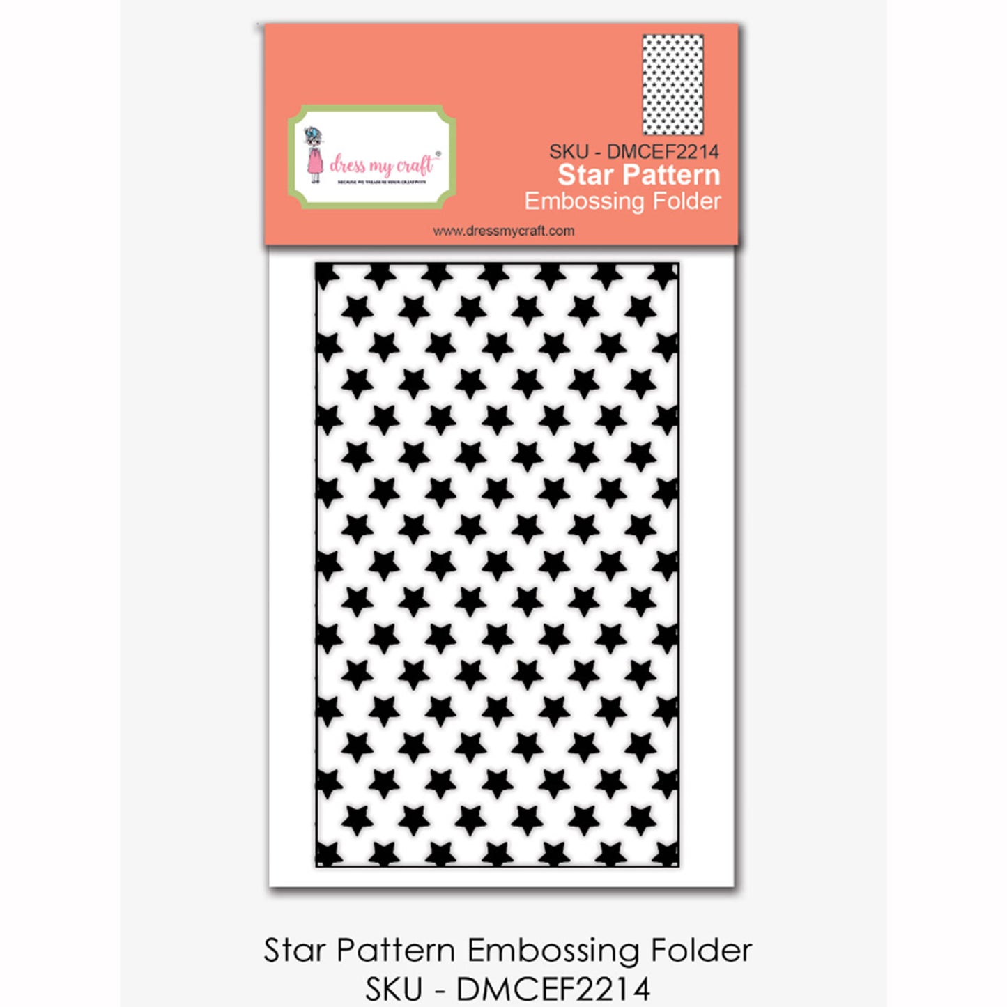 Star Pattern - Embossing Folder