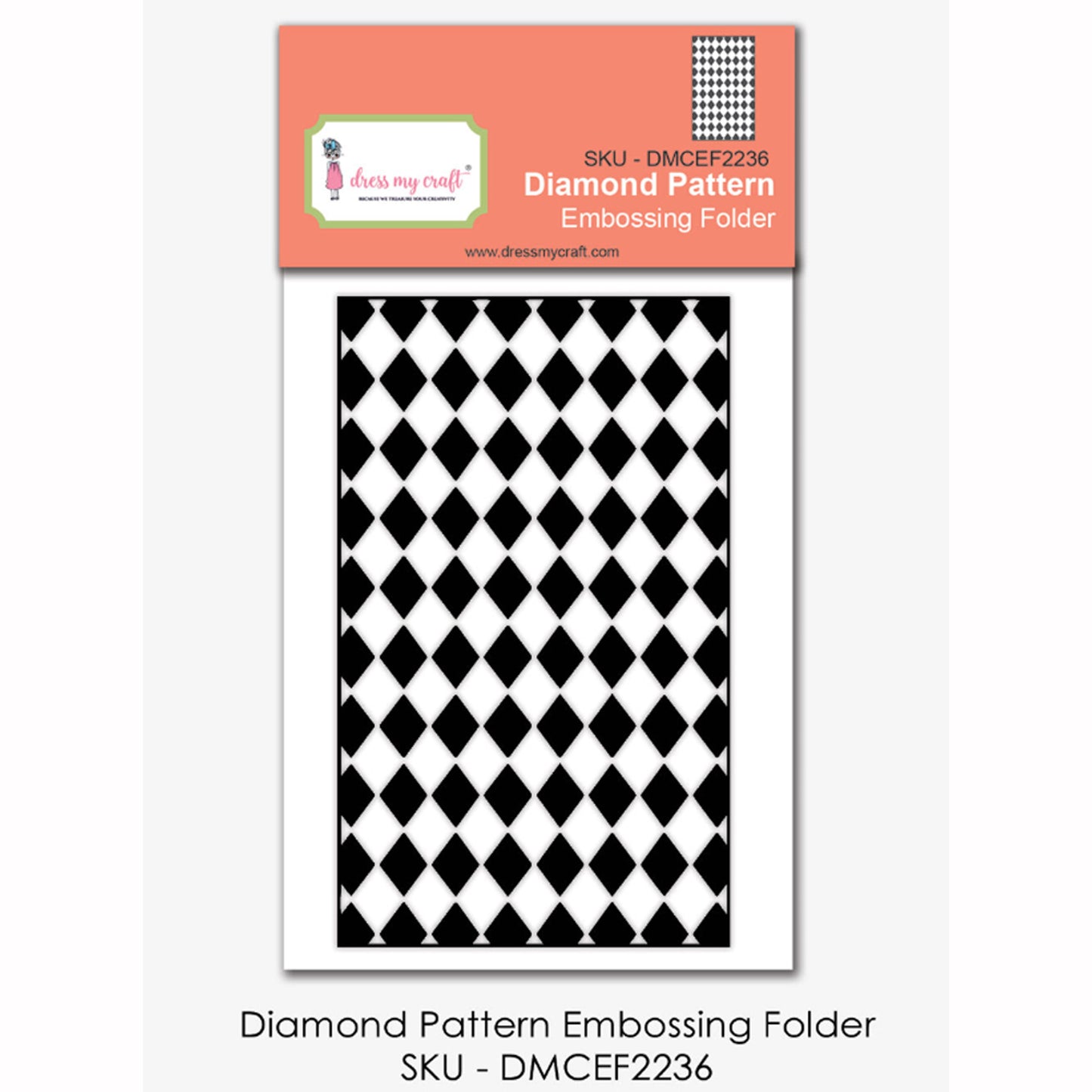 Diamond Pattern - Embossing Folder