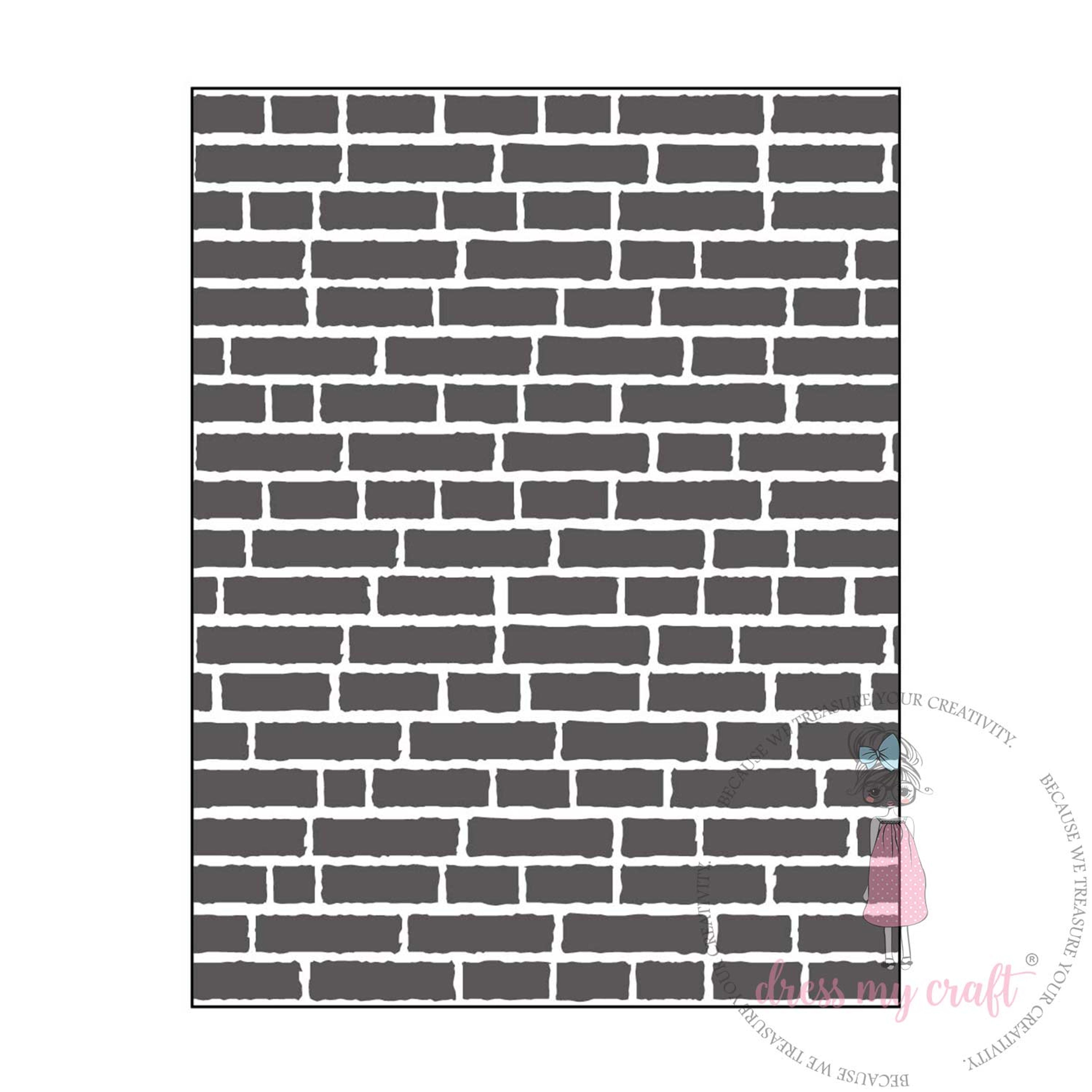 Brick Wall Pattern - Embossing Folder – Dress my craft