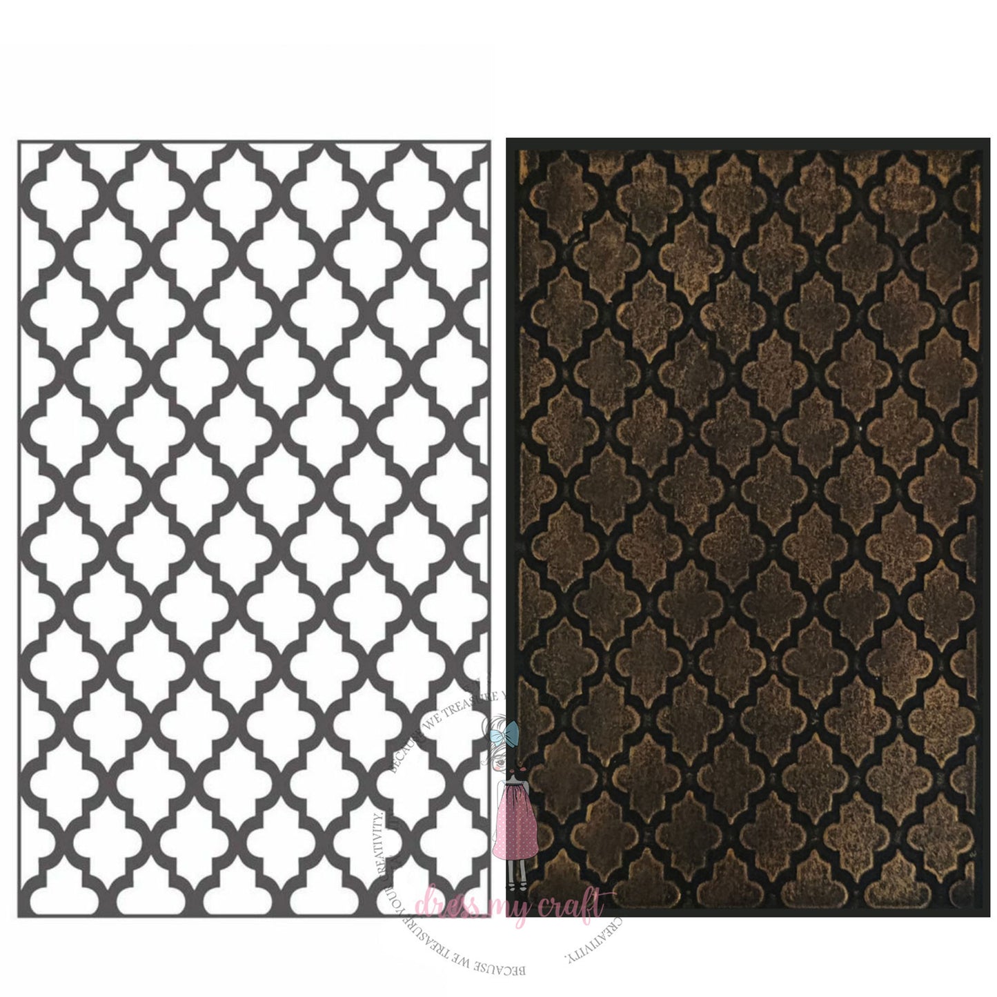 Lattice Pattern - Embossing Folder (Mini)