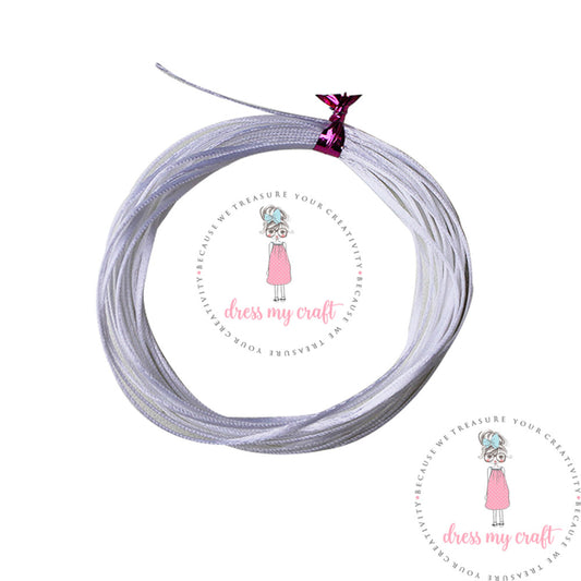 Satin Ribbon Twine - White