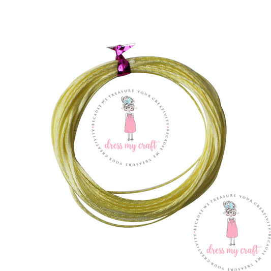 Satin Ribbon Twine - Yellow