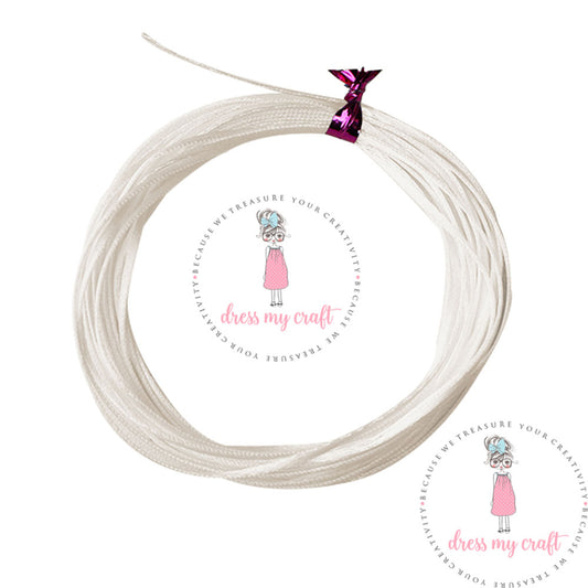 Satin Ribbon Twine - Off White