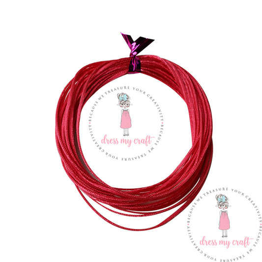 Satin Ribbon Twine - Red