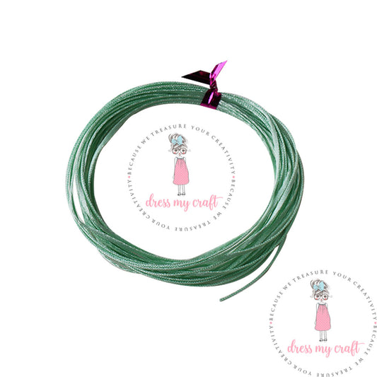 Satin Ribbon Twine - Green