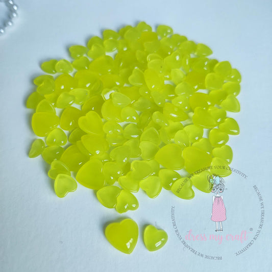 Pastel Yellow Heart Droplets - Assorted