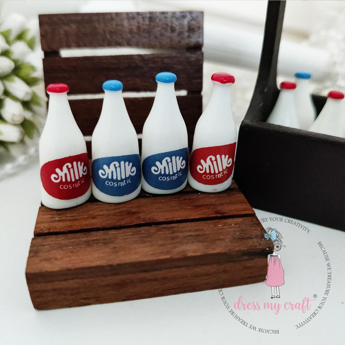 Mini Mllk Miniature Milk Bottles – Dress my craft