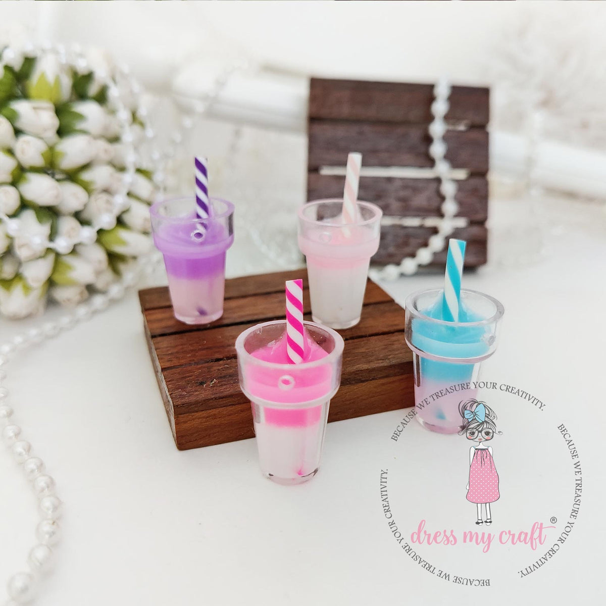 Mini Milkshake Stand Miniature Milk Shake – Dress my craft