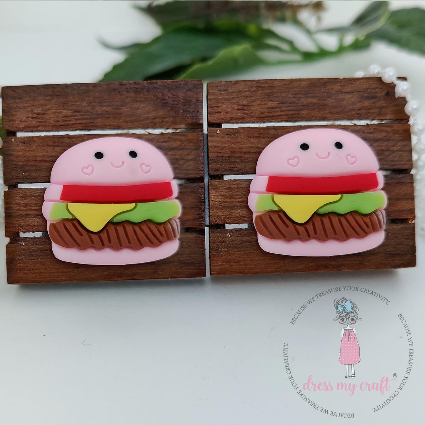 Miniature Burger Charm