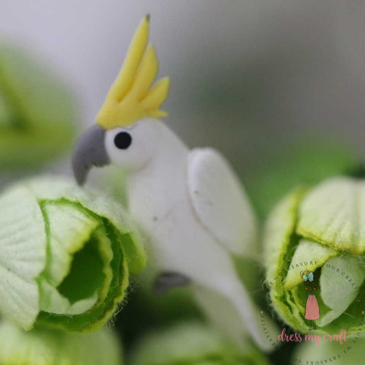 Miniature Figure Cockatoo Bird