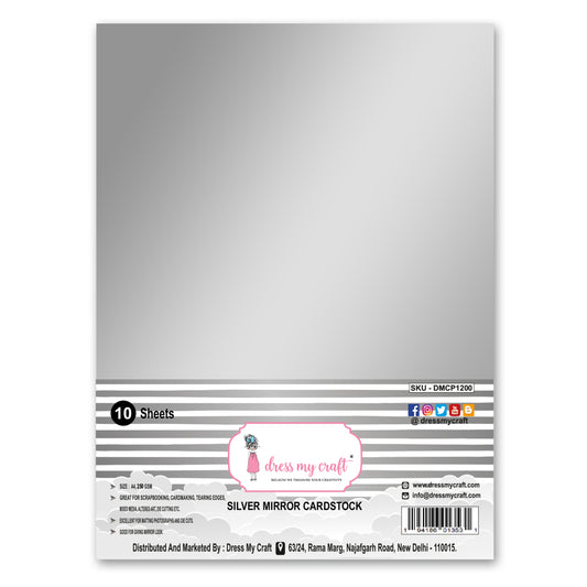 Silver Mirror Cardstock