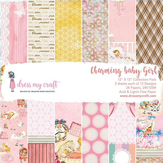 Charming Baby Girl - 12" x 12" Paper Pad