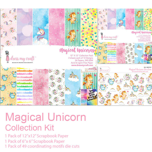 Magical Unicorn Collection Kit with Die Cuts