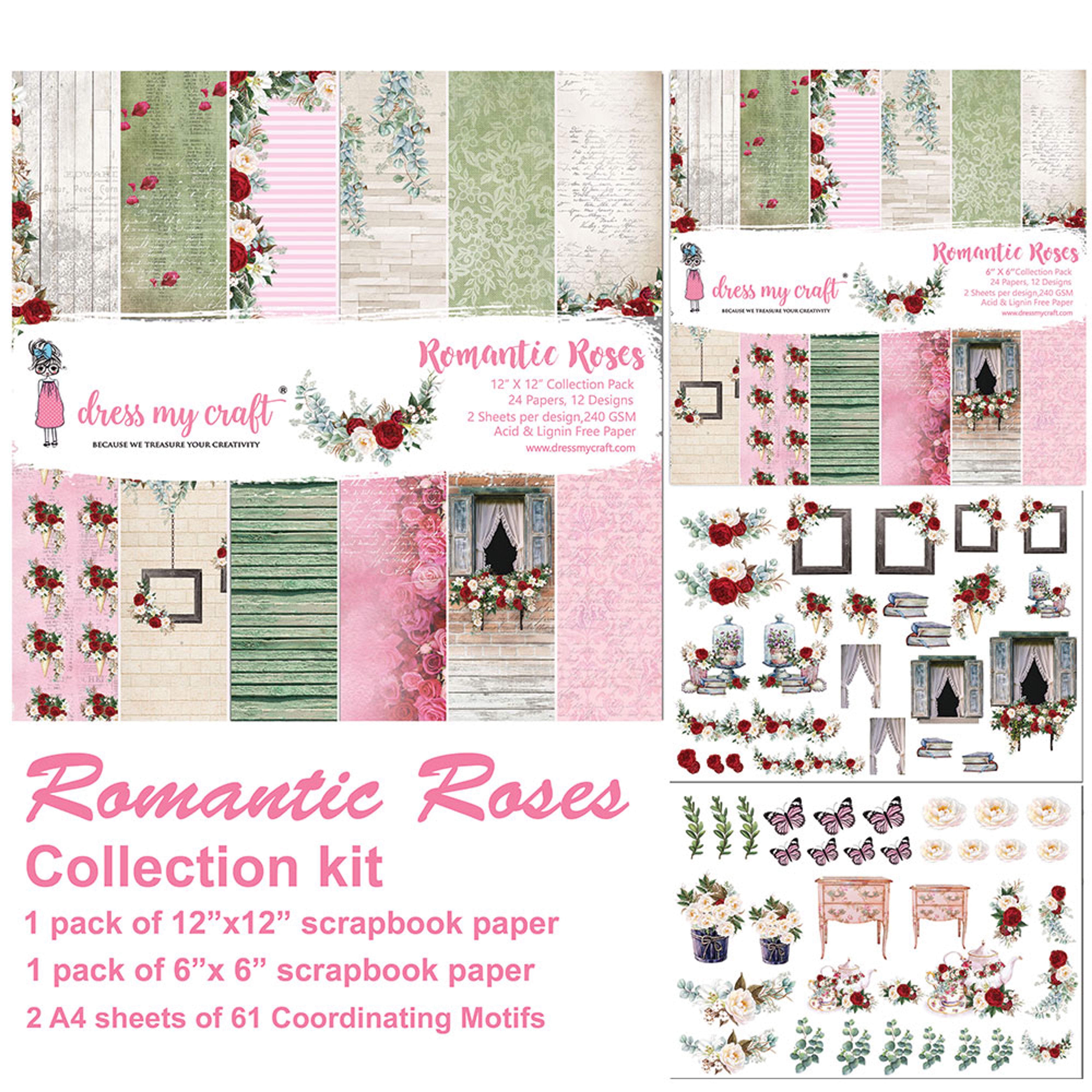 Write Me Roses Kit Romantic Roses Collection Kit – Dress my craft