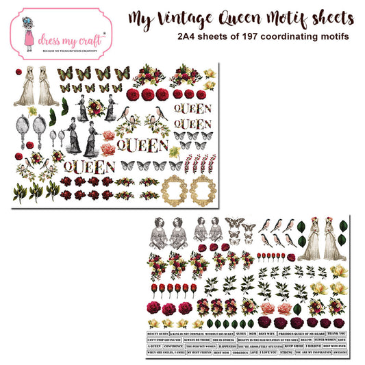 My Vintage Lady Motif Sheet