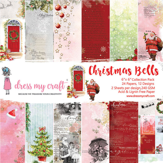 Christmas Bells - 6X6 Paper Pad