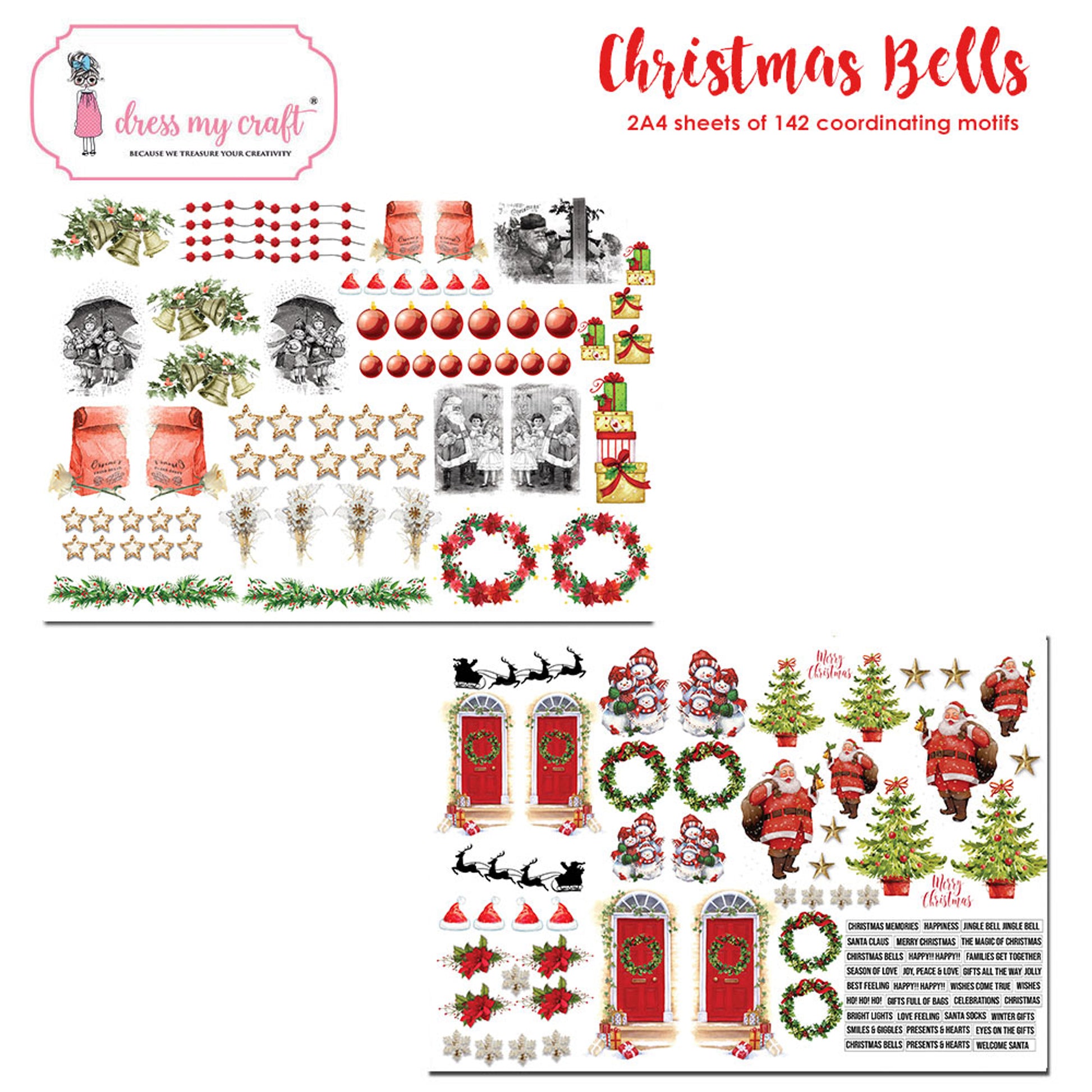 dress my craft christmas bells Christmas Lantern | Video Tutorial