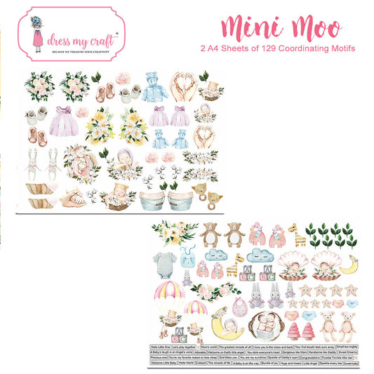 Mini Moo Motif Sheet