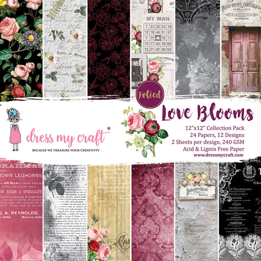 Love Blooms  12x12 Paper Pad