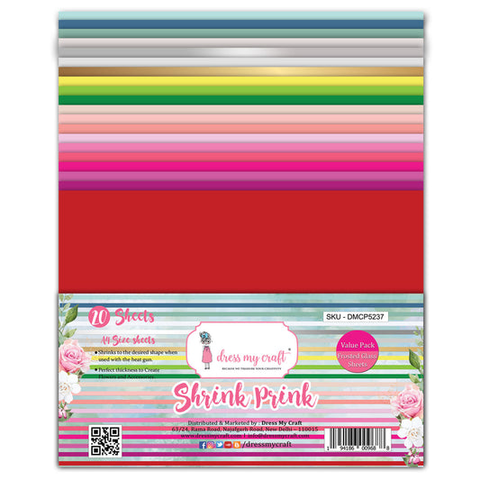 Shrink Prink - Value Pack Frosted Glass Sheet - Pack of 20 Sheets