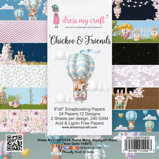 Chickoo & Friends 6''x6'' Paper Pad