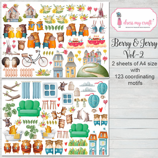 Berry & Jerry Motif Sheets Vol-2