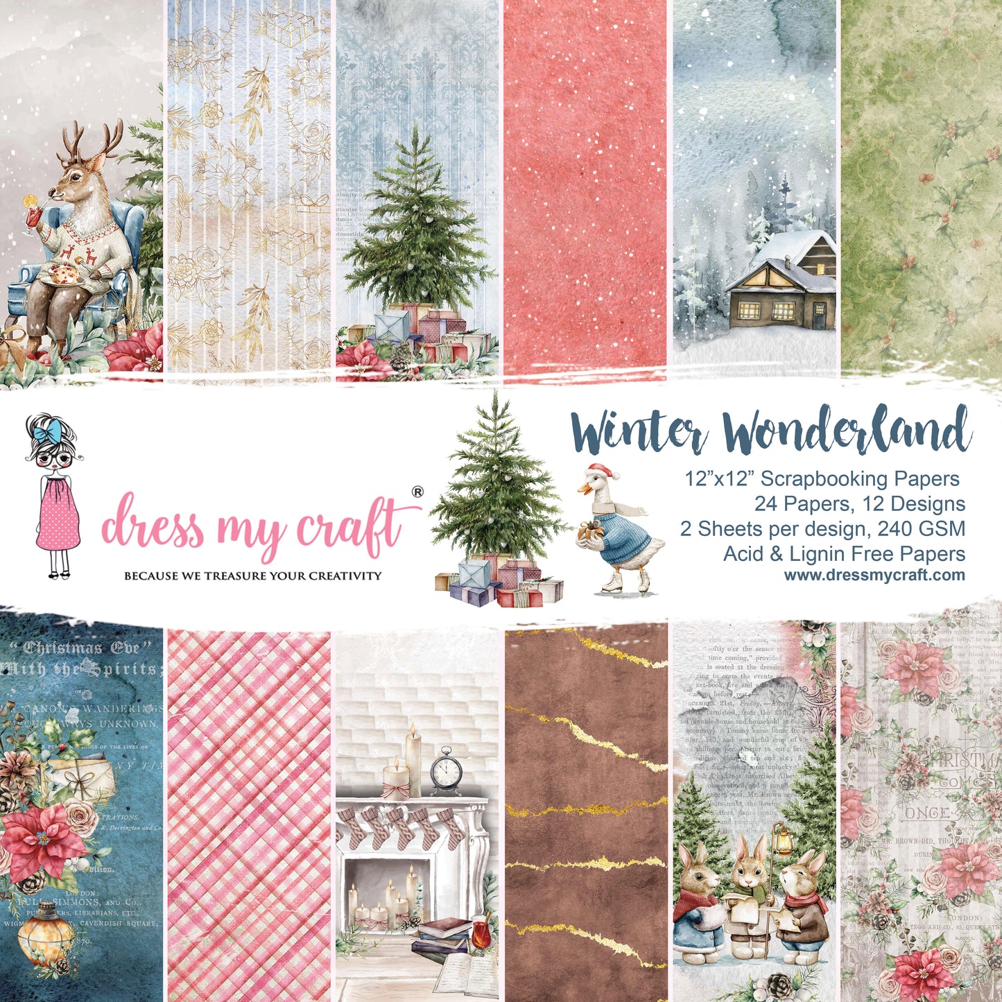 Winter Wonderland 12" X 12" Paper Pad