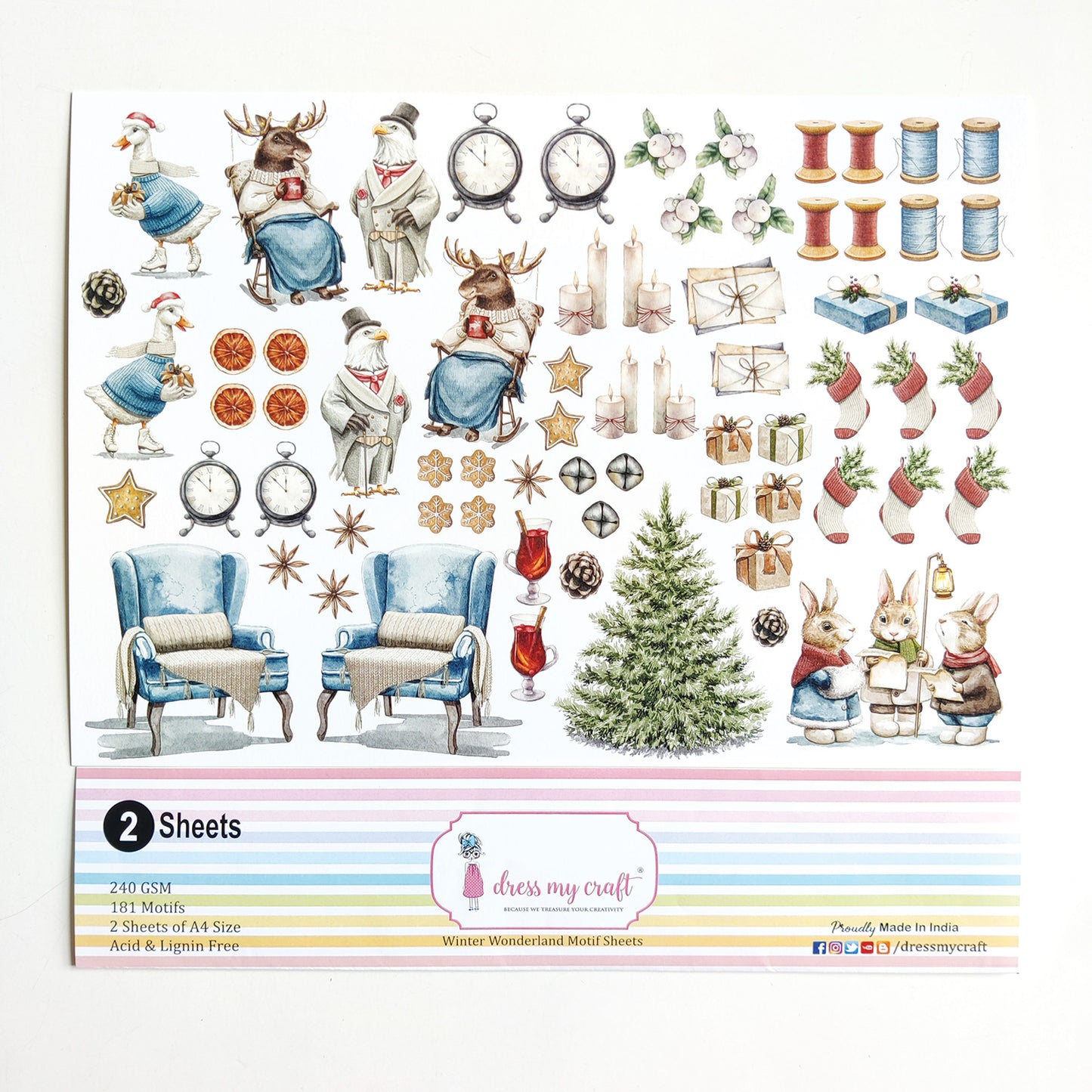 Winter Wonderland Motif Sheets