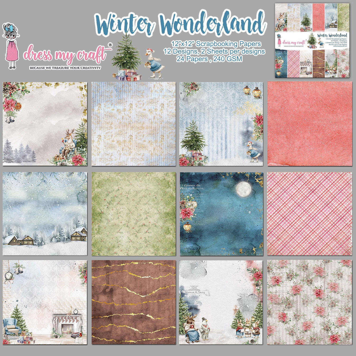 winter wonderland dress Winter Wonderland Collection kit – Dress my craft