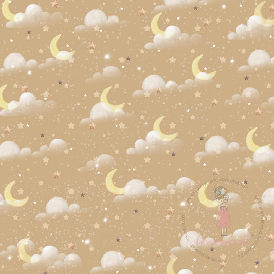 Baby Brown Moonlight Dreams Pack Of 10 - 12" x 12" Loose Sheets