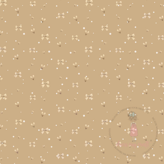 Baby Brown Twinkle Bows Pack Of 10 - 12" x 12" Loose Sheets