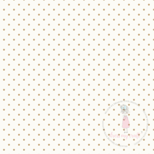 Baby Brown Polka Dots Pack Of 10 - 12" x 12" Loose Sheets